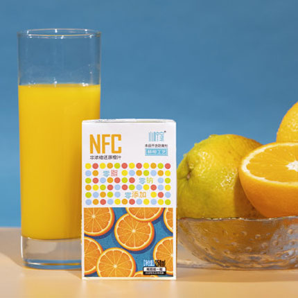 【100%NFC橙汁】不加一滴水：小柠家 鲜榨橙汁250ml*12盒
